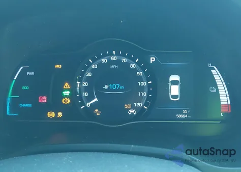 2019 Hyundai Ioniq Electric Limited from USA, damaged, VIN KMHC05LH2KU048926